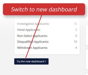 Try the new dashboard button