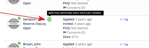 Triage Center PHQ change notification icon